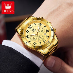 Relógio OLEVS Ouro Fino - GMT