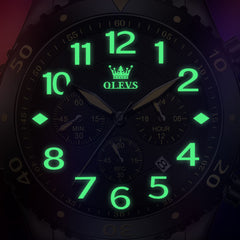Relógio OLEVS Ouro Fino - GMT