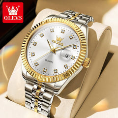 Relógio OLEVS Cristal luxuoso (Edição mês dos pais)