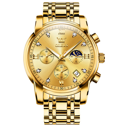 Relógio OLEVS Serie ouro - Versão Premium