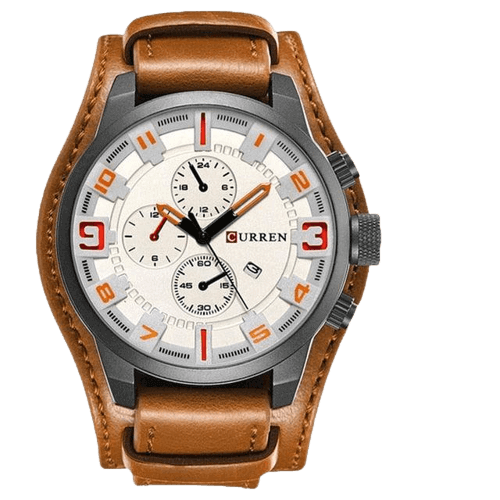 Relógio CR Brand - Couro legitimo