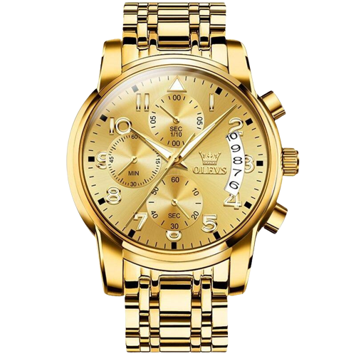 Relógio OLEVS Ouro Fino - (Versão exclusiva)