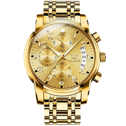 Relógio OLEVS Ouro Fino - (Versão exclusiva)