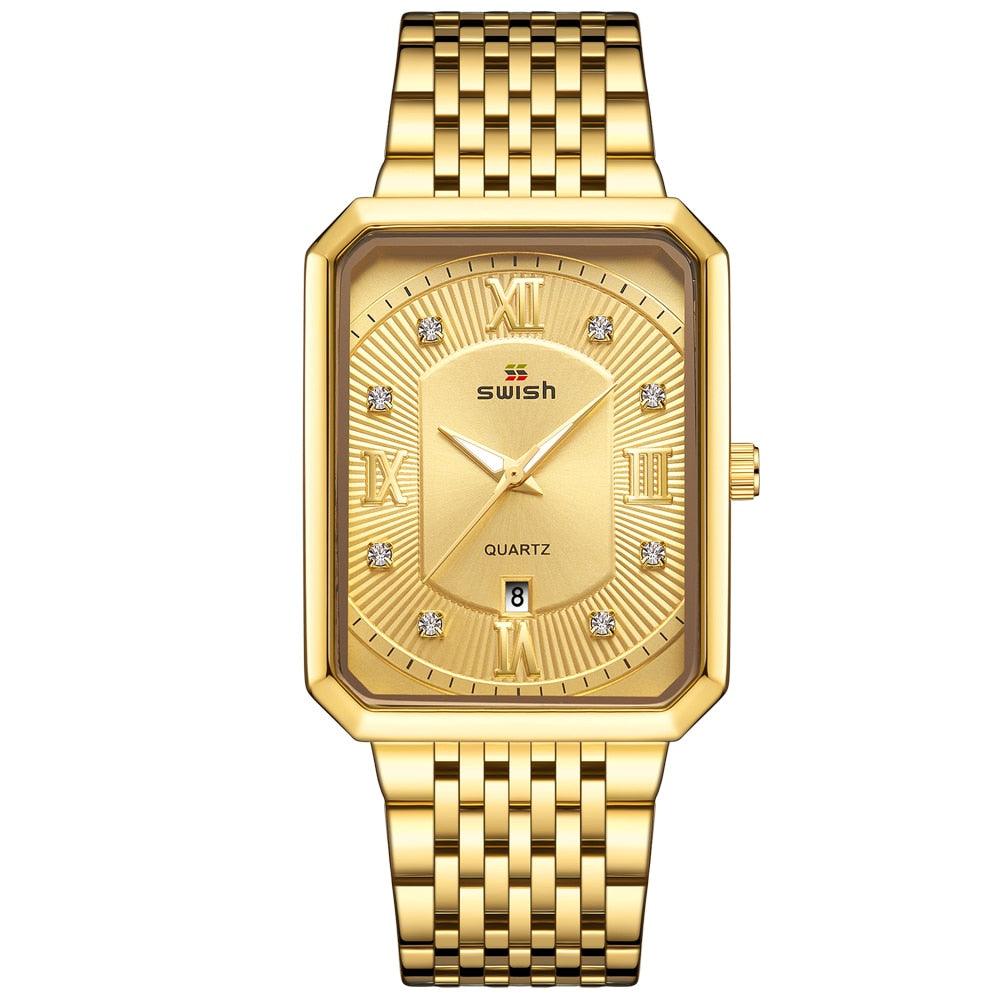 Relógio Quartzo Ouro fino - Aço inoxidável - jccolecction