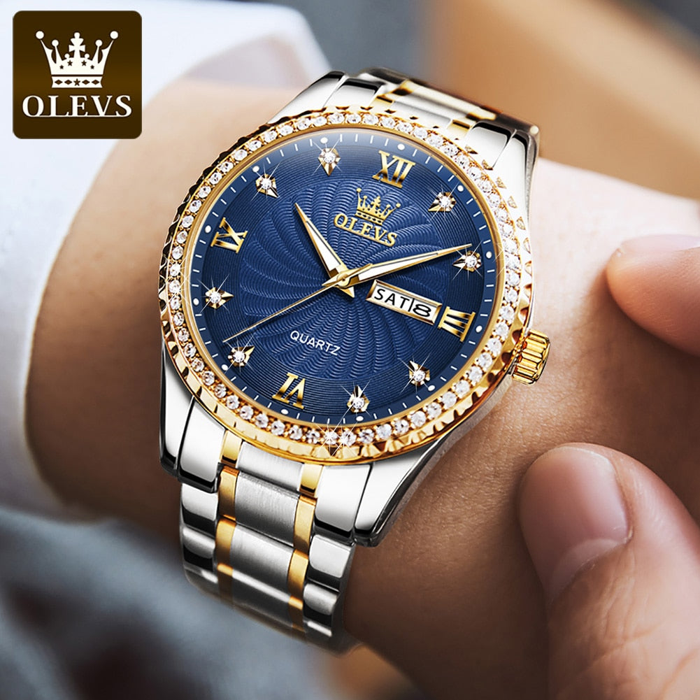 Relógio OLEVS - Diamante Quartzo